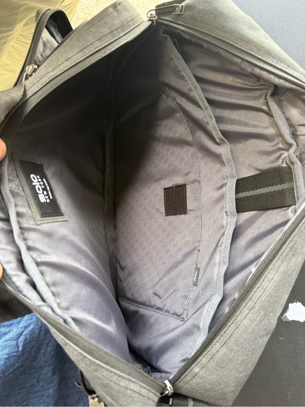 Grey Men's Laptop Briefcase - Picture 2 of 2